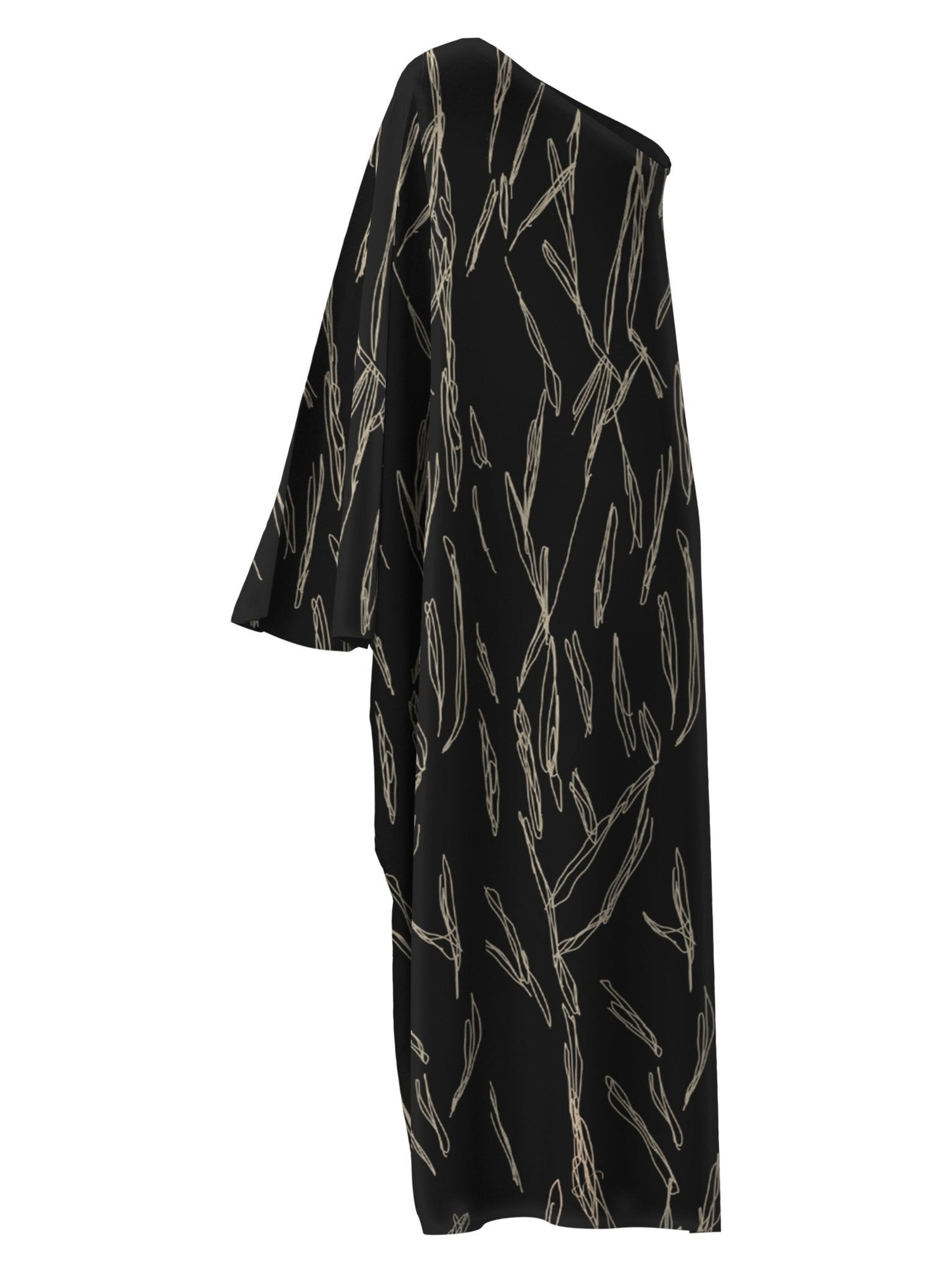 Satu Dress | Scribble Noir