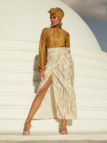 Seur Skirt - Fiore Gold - diarrablu