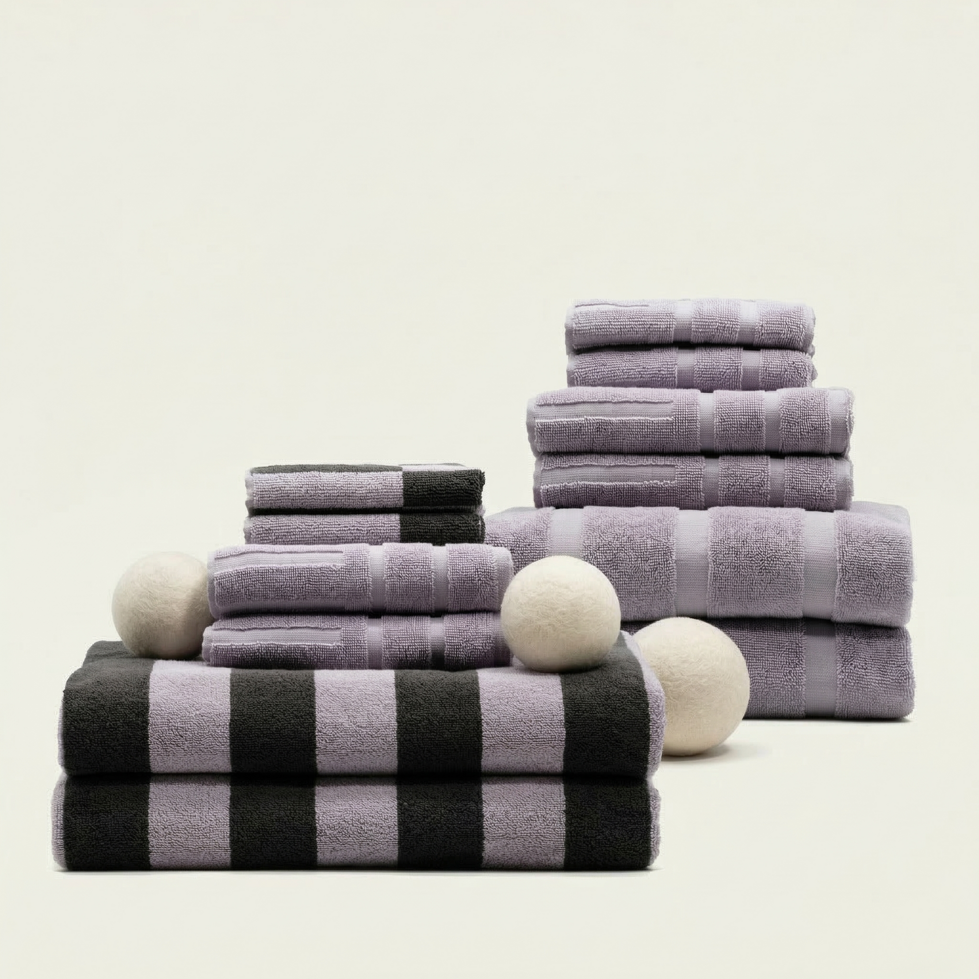 Shadmoor Australian Cotton Towels | Lilac/Charcoal