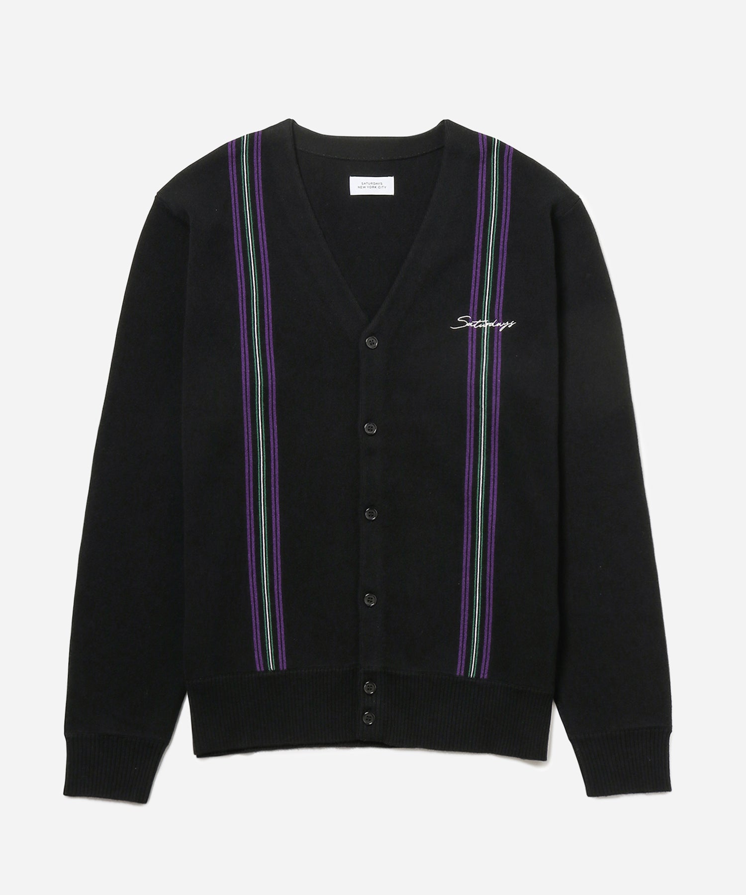 Mens | Michael High Gauge Knit Cardigan | Black