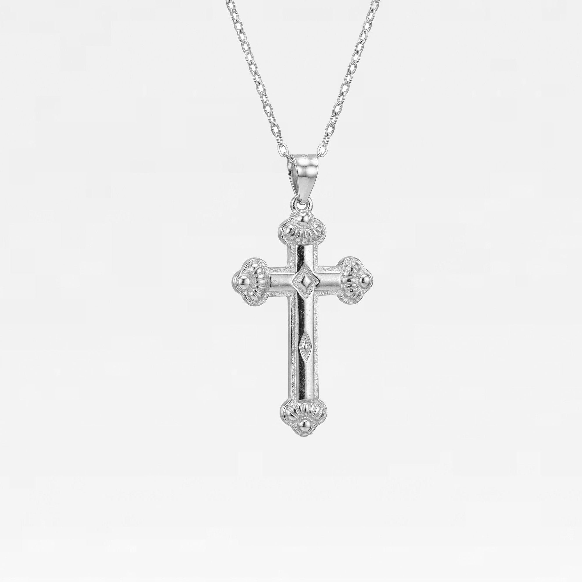 The Siena Cross Necklace | Sterling Silver