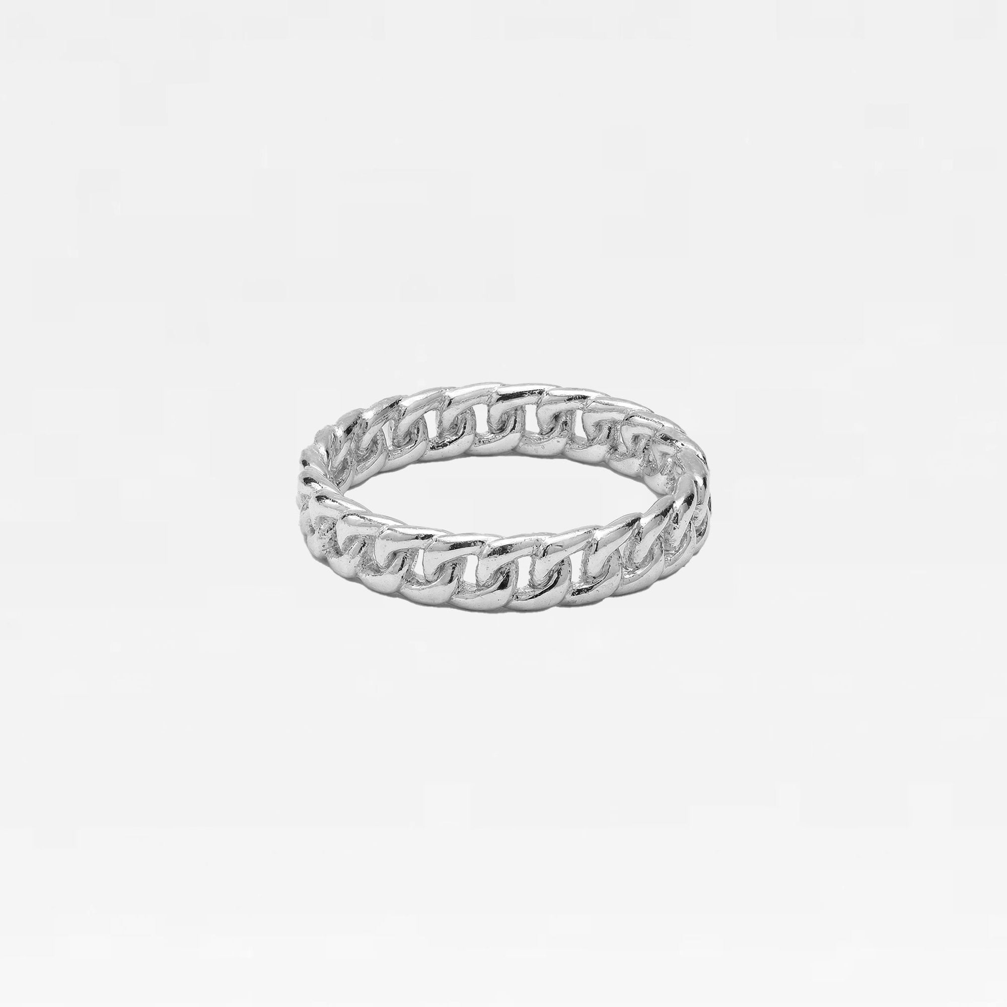 The Thin Cuban Link Ring | Silver