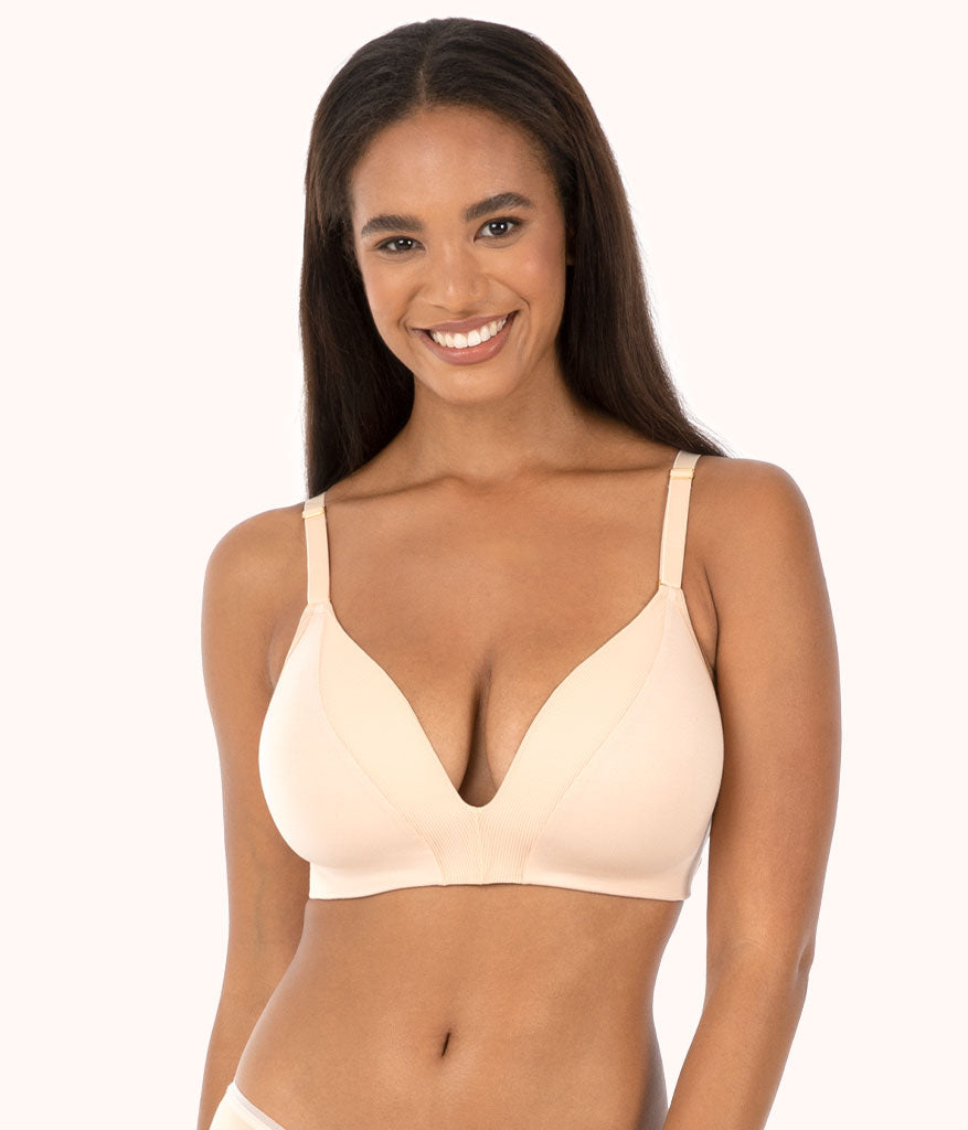 The All-Day Deep V No-Wire | Toasted Almond