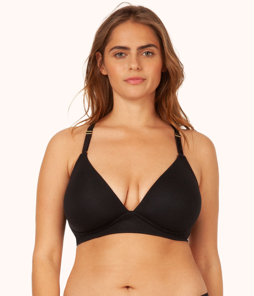 The All-Day Plunge No-Wire Bra | Jet Black