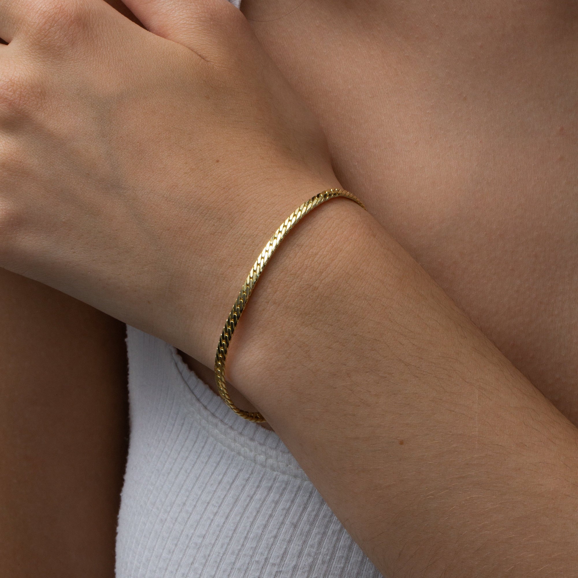The Mini Cuban Link Bracelet | Gold