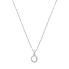 THE PAVE SINGLE BLOCK INITIAL NECKLACE - The M Jewelers