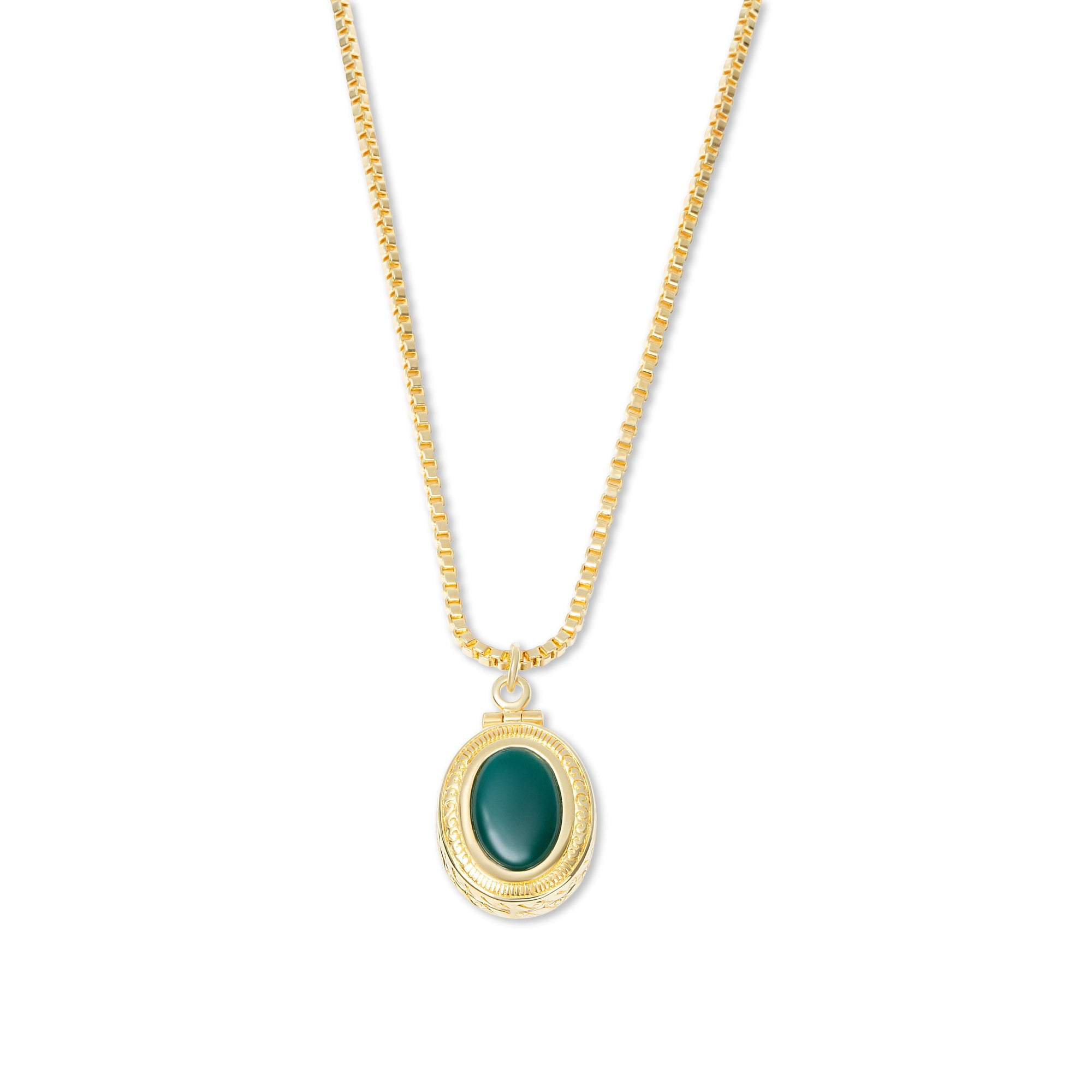 The Emerald Heirloom Pendant Necklace | Gold