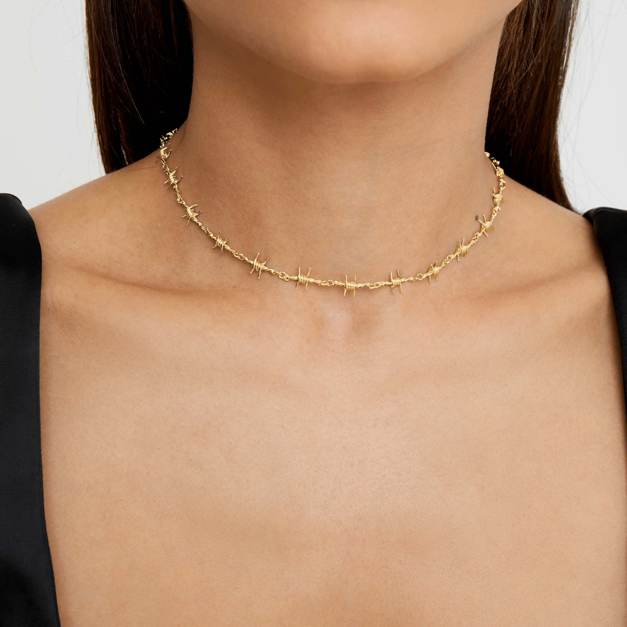The Barb Wire Choker Danielle Guizio X The M Jewelers | Gold