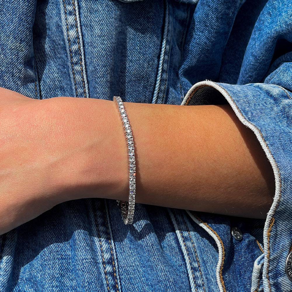 The Pave' Tennis Bracelet | Silver