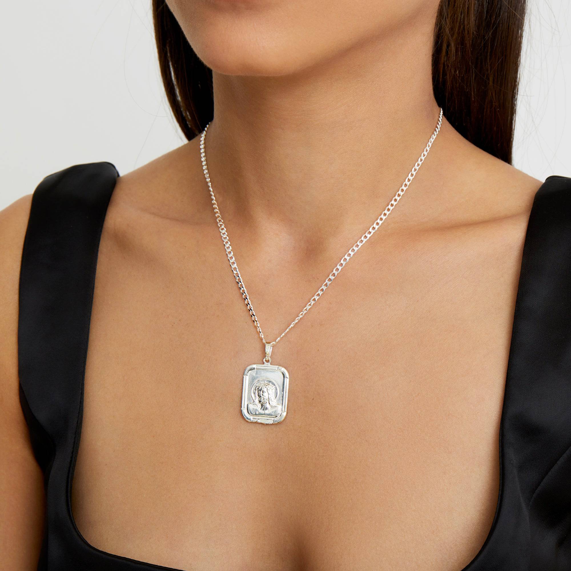 The Jesus Medal Necklace | Sterling Silver