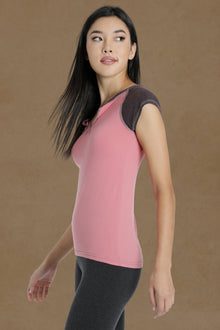 Women | Split Crew Muscle Vintage Tee | Guava