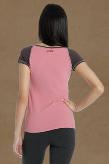 Women | Split Crew Muscle Vintage Tee | Guava