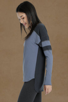 Women | Hi-Lo Sporty Vintage Tee | Dusk