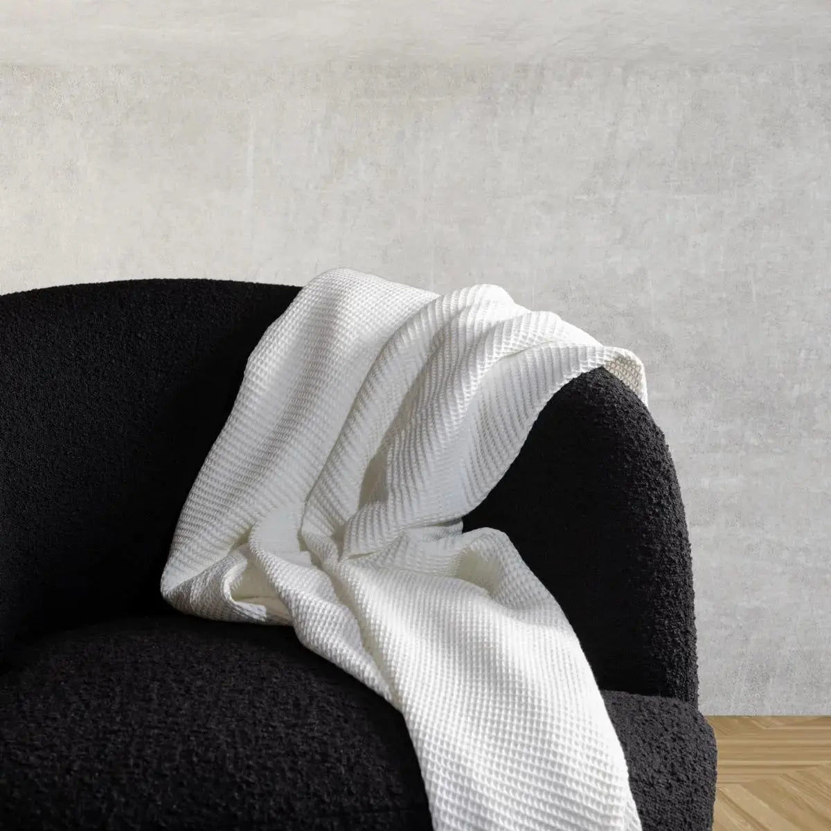 Blissful Bamboo Waffle Throw Blanket | Cloud