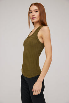 Sleeveless Racerback Tank - Deep Rosemary