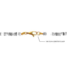 14K Gold slim lobster clasp with gold jump ring 
