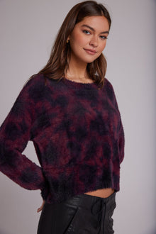 Slouchy Sweater - Sangria Cloud Dye