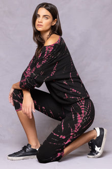 Women | Baby Fleece Basic Pull-On OG Crop Sweatpant | Black Lizard Wash 1