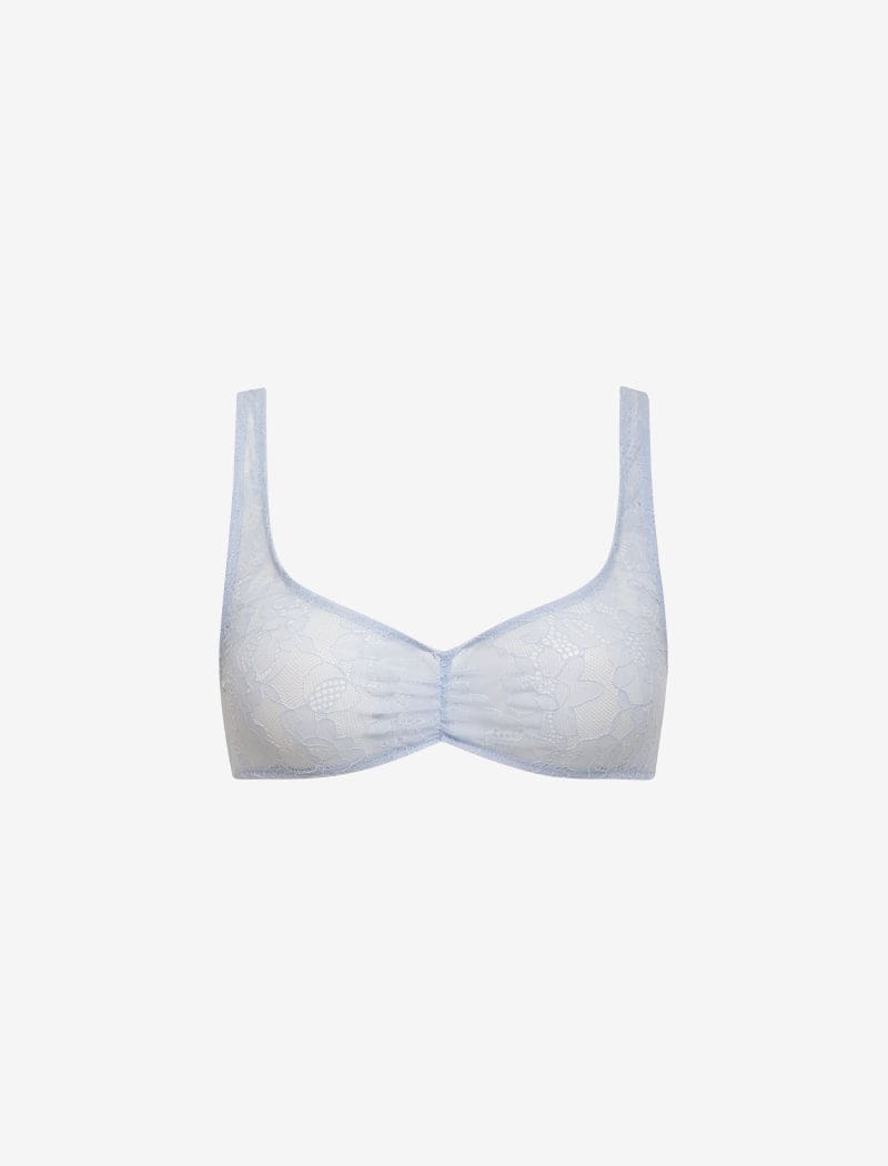 Smitten Bra | Powder Blue Lace - Bra