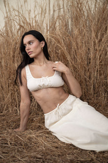 Scrunchy Top | Antique White