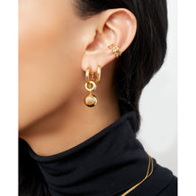 The Sphere Drop Hoop | 18K Yellow Gold-Plated