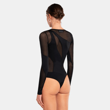 OW Collection SPIRAL Bodysuit Bodysuit 002 - Black Caviar