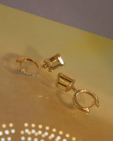 The Diana Huggies - Citrine | Gold Vermeil Plated Sterling Silver