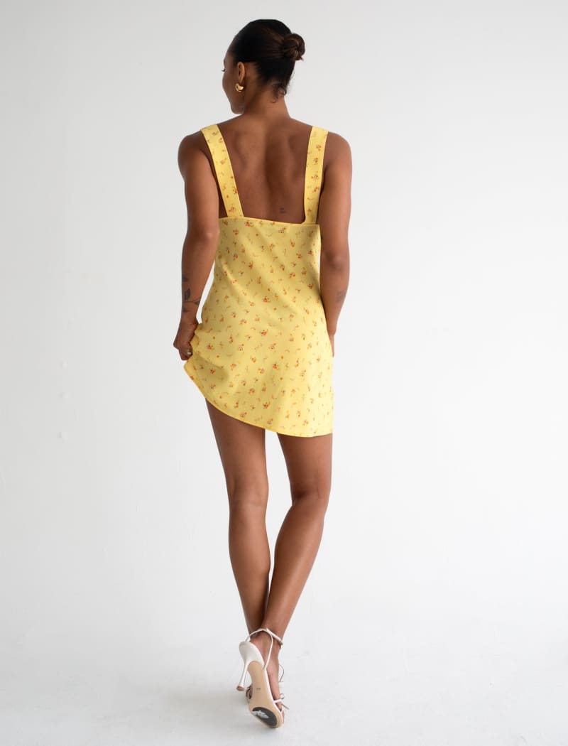 Sunset Strip Mini Dress | Windswept Floral - Mini Dress