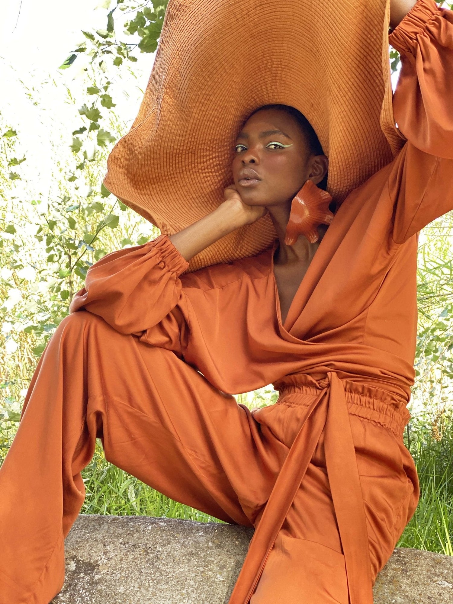 Sustainable Aida Top | Solid Rust