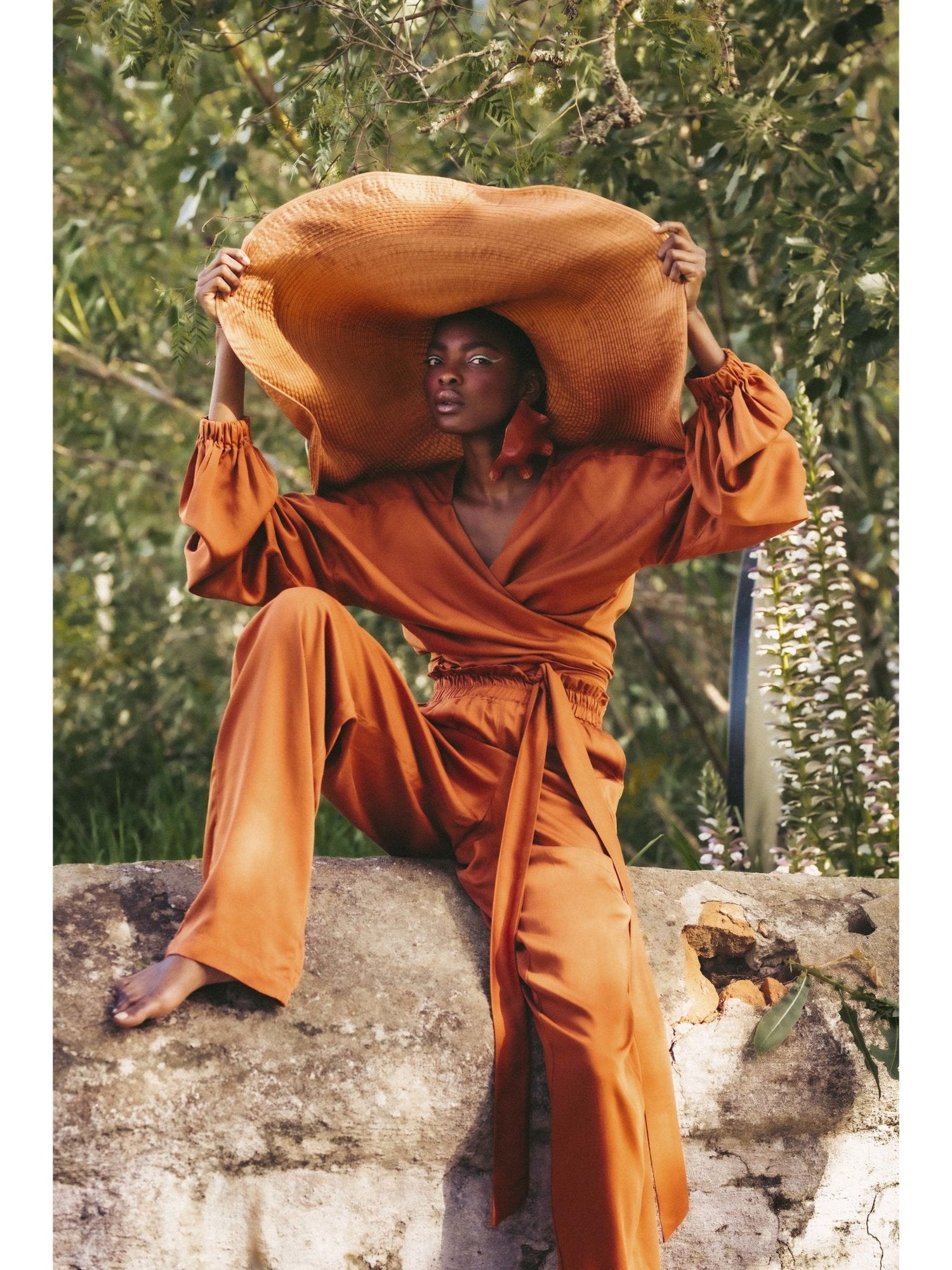 Sustainable Leer Pants | Solid Rust
