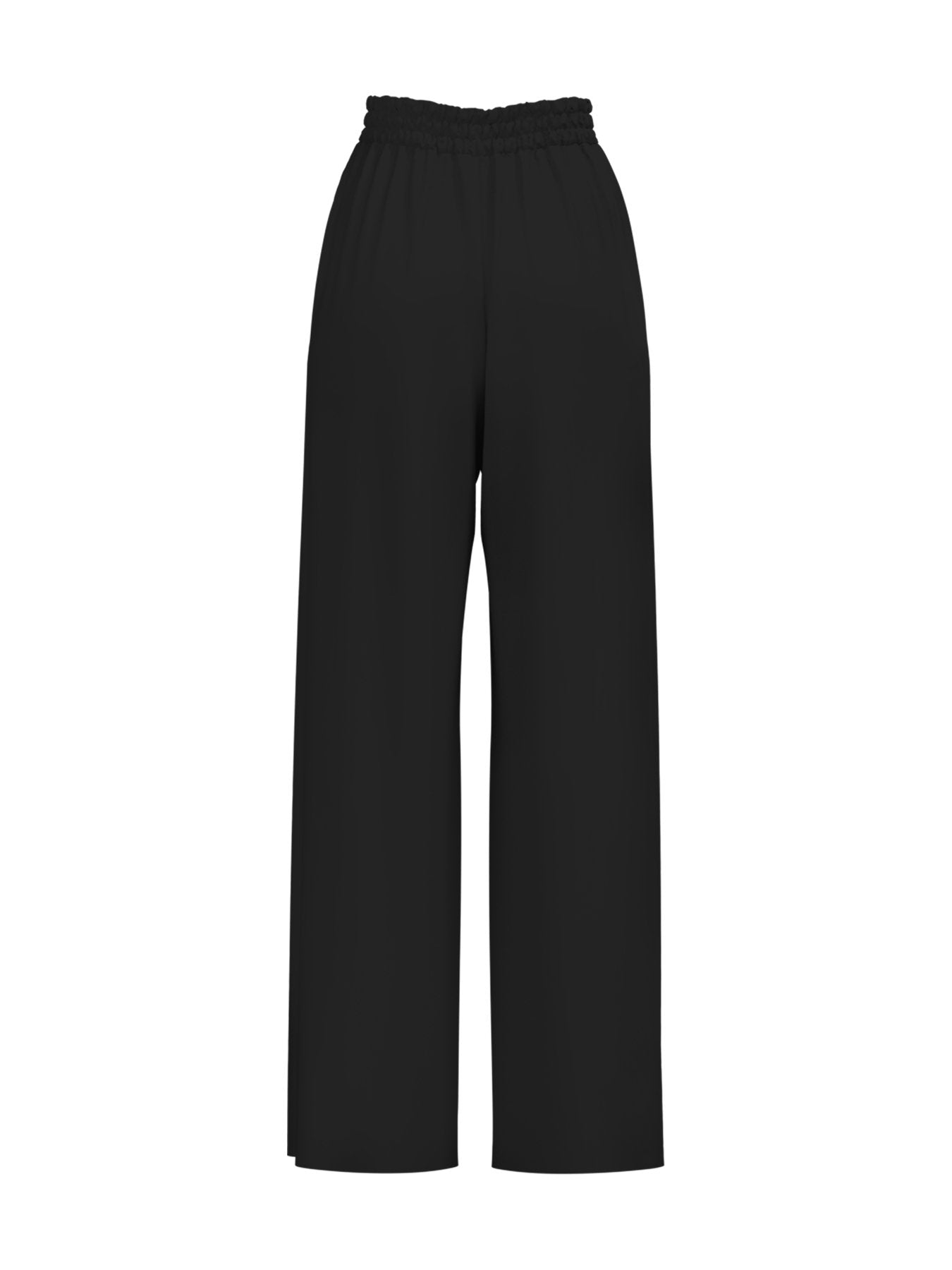 Sustainable Leer Pants - Solid Noir - diarrablu