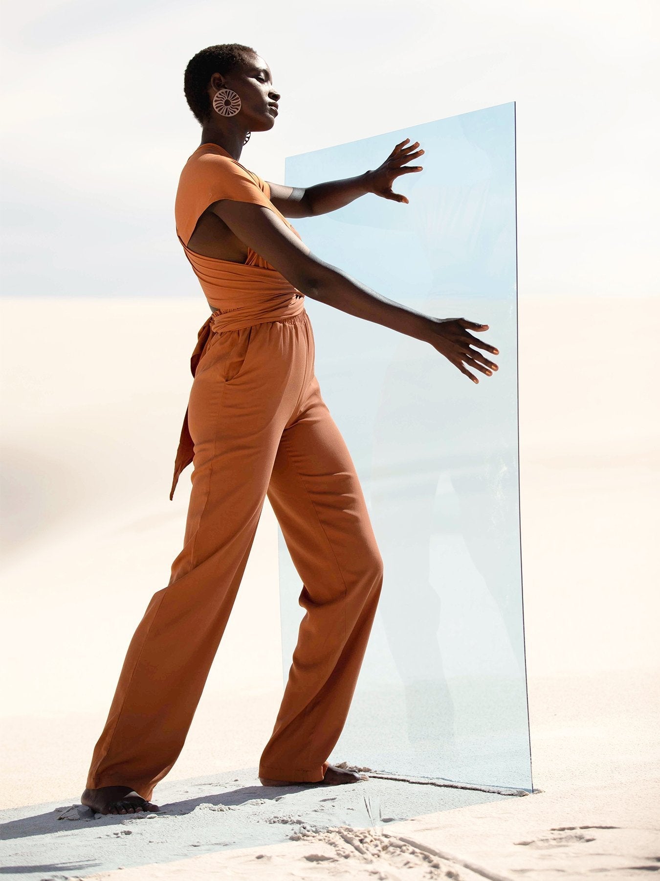 Sustainable UMY Jumpsuit - Solid Rust - diarrablu