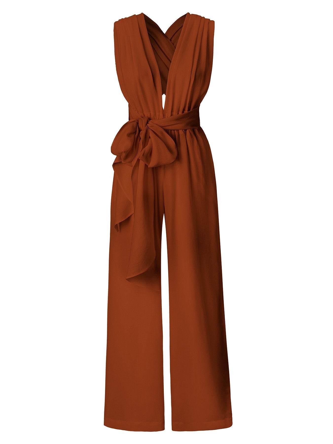 Sustainable UMY Jumpsuit - Solid Rust - diarrablu