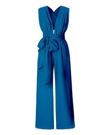 Sustainable Umy Jumpsuit - Solid Teal - diarrablu