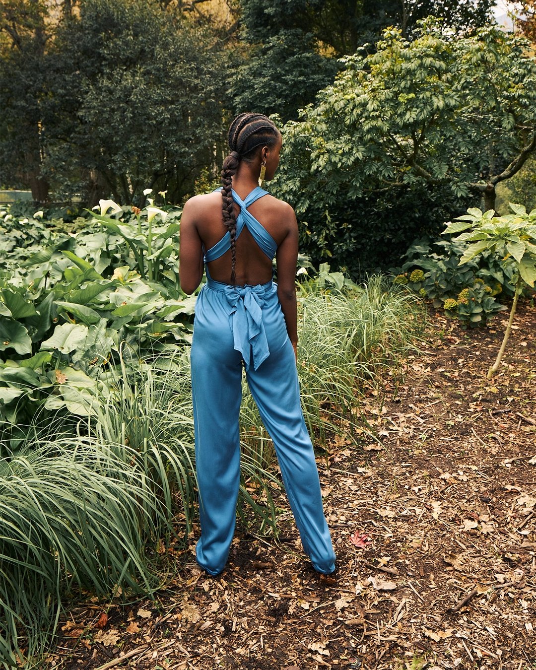 Sustainable Umy Jumpsuit - Solid Teal - diarrablu
