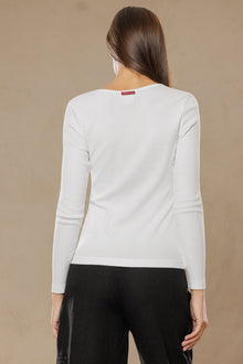 Women | Perfect Henley Tee | White