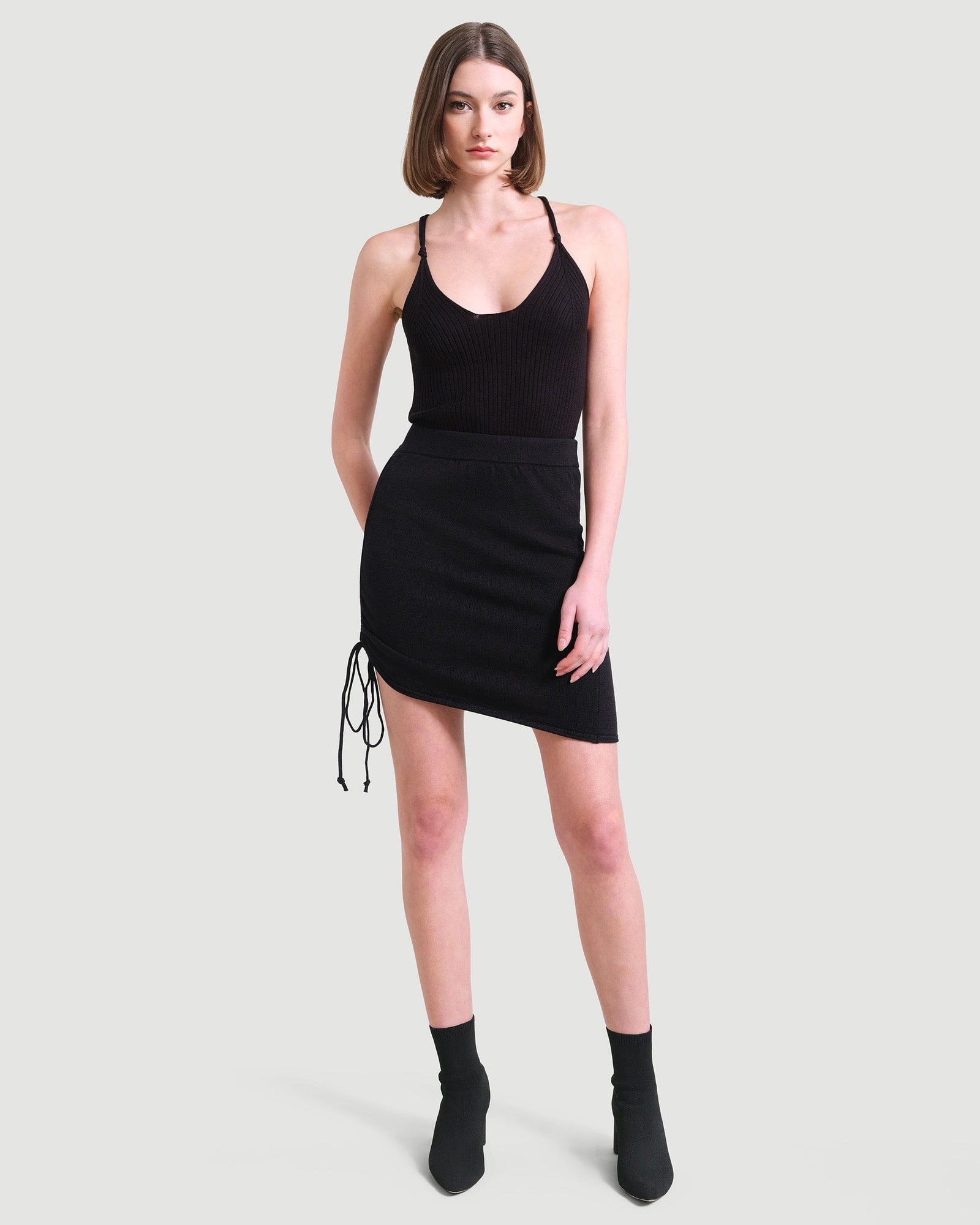 Laura | Taryn Ruched Mini Skirt in Size Small