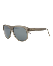 Thom Browne Aviator Acetate Sunglasses | Grey