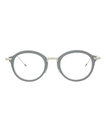 Thom Browne Round Metal Optical Frames | Grey/Silver