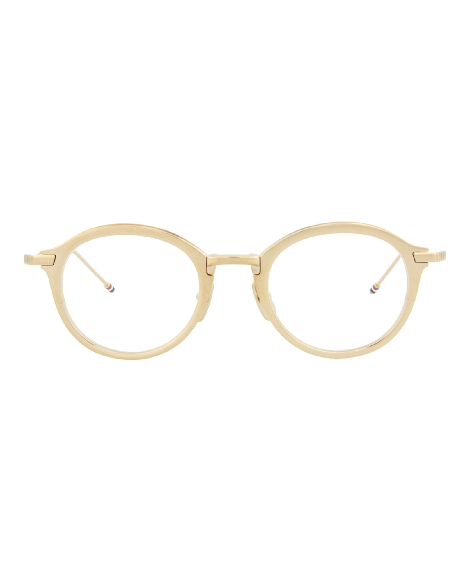 Thom Browne Round Metal Optical Frames | Gold