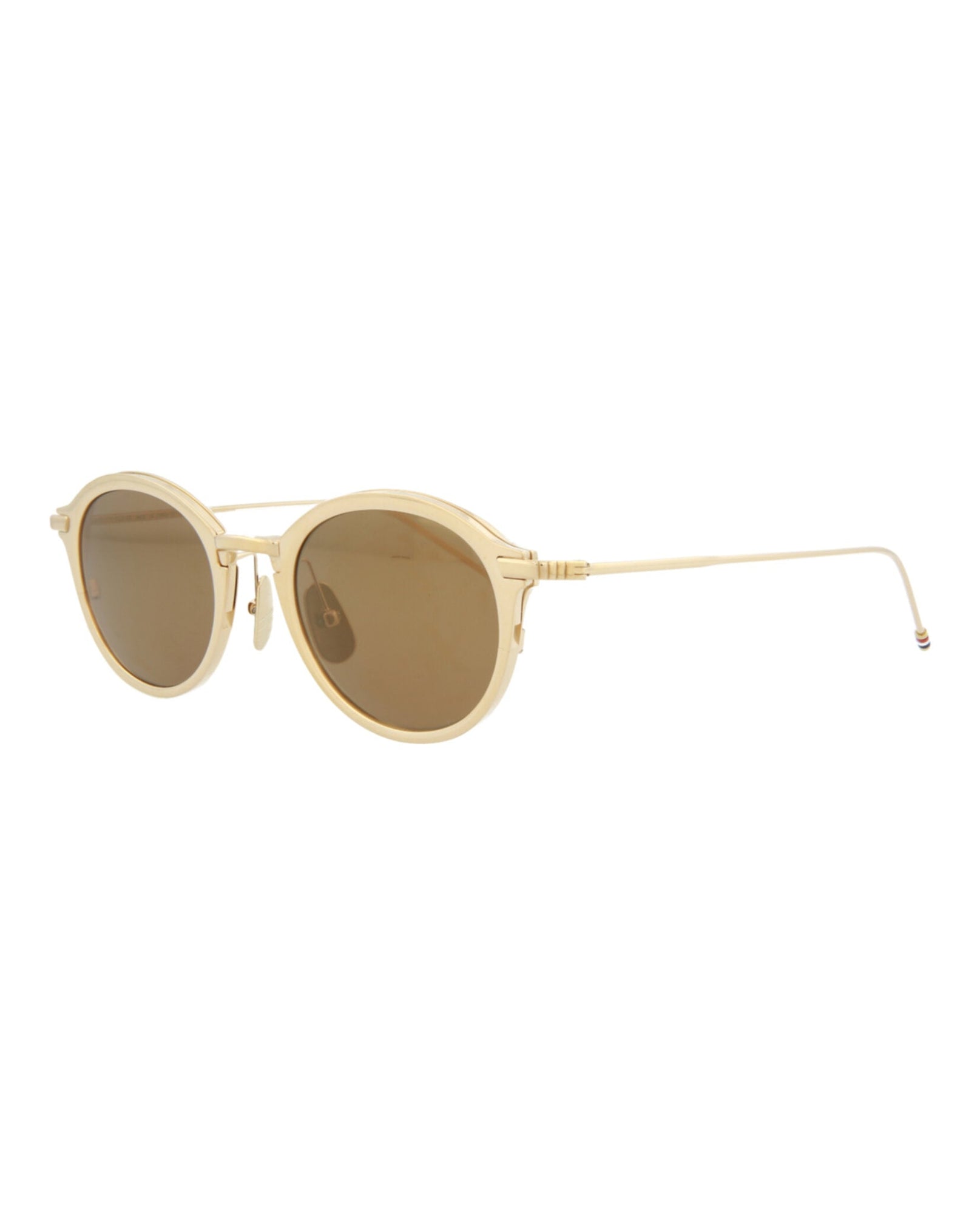 Thom Browne Round Metal Sunglasses | Silver