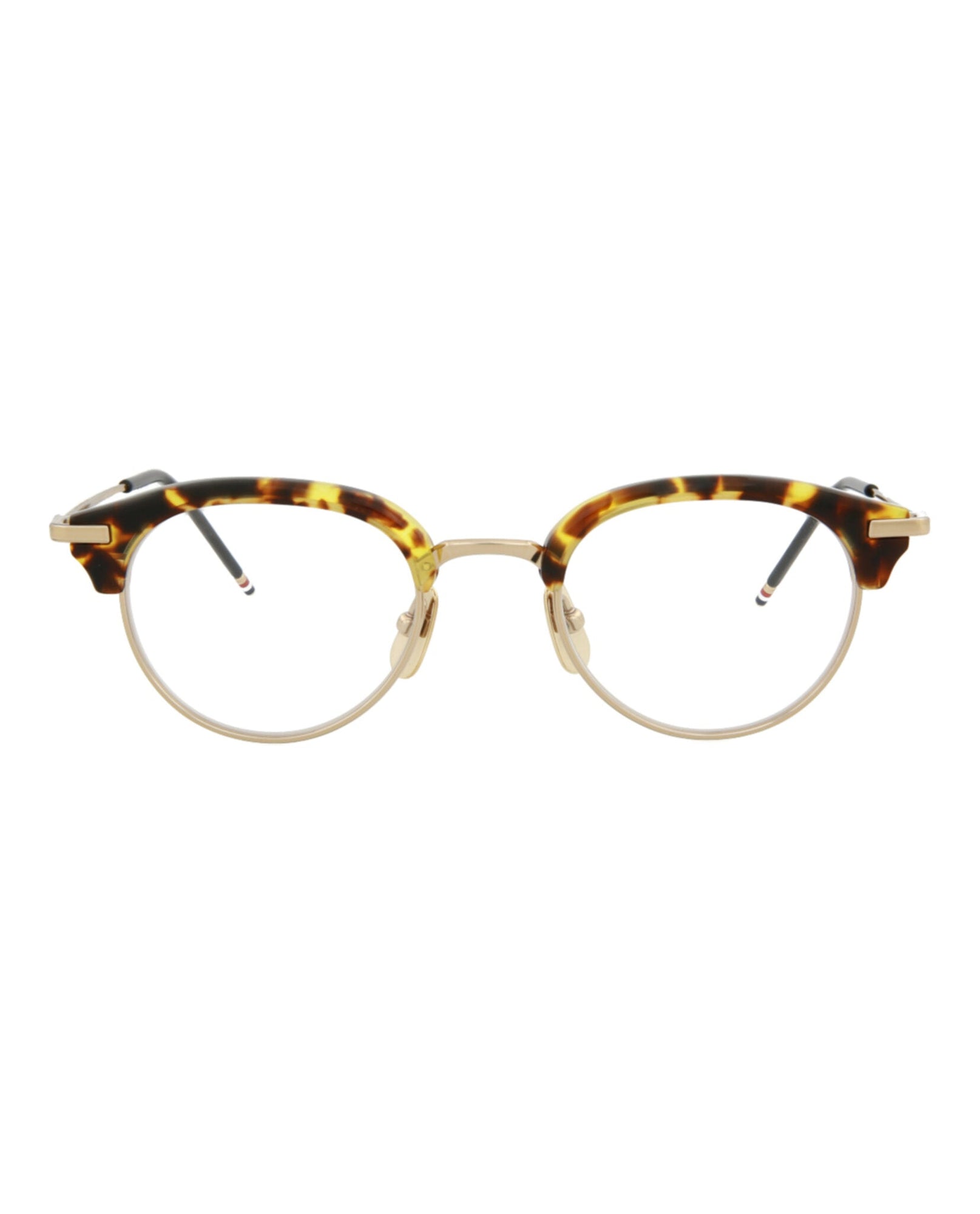 Thom Browne Round Metal Optical Frames | Tortoise