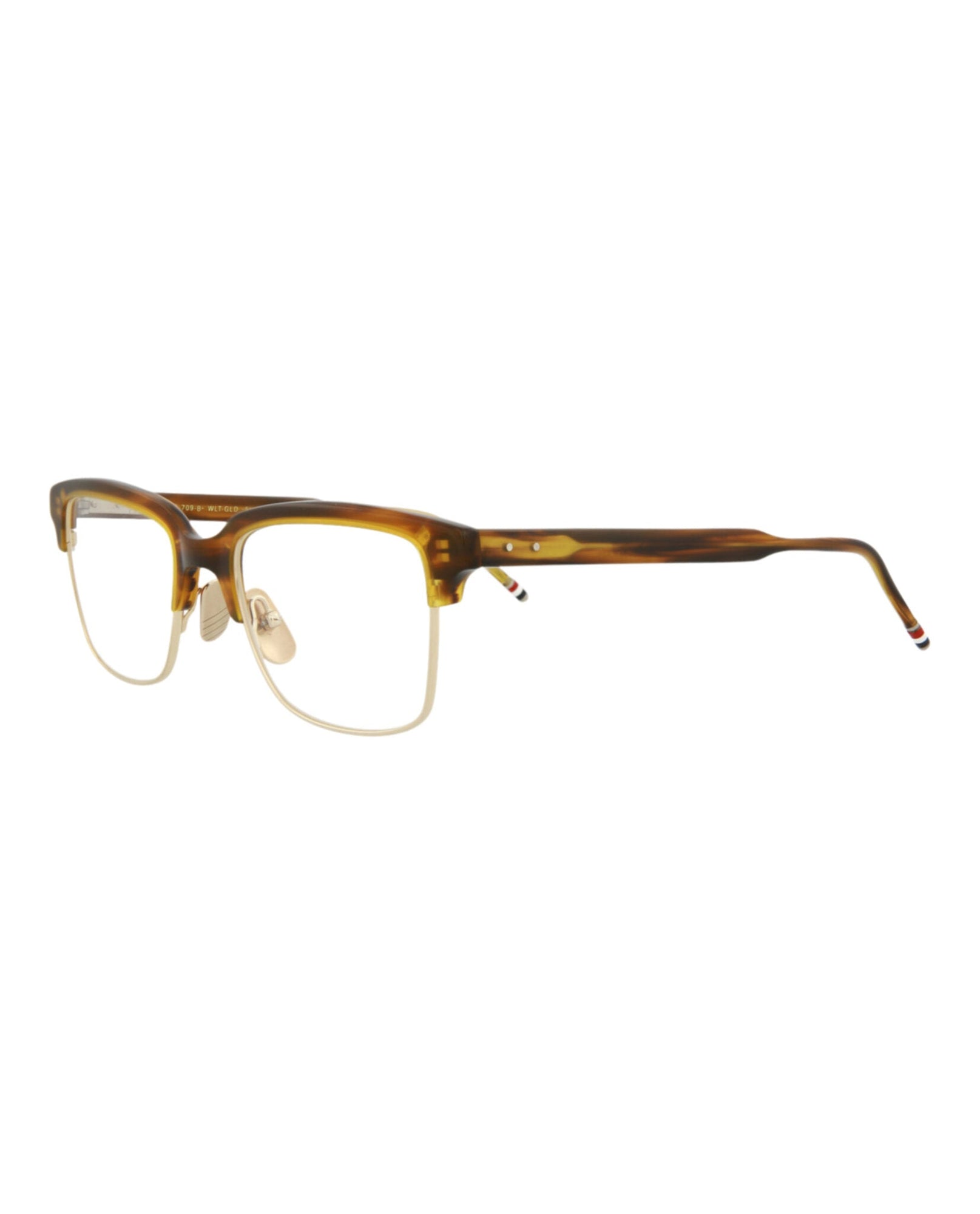 Thom Browne Square Acetate Optical Frames | Walnut