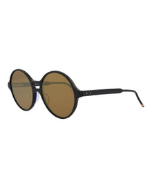 Thom Browne Round Acetate Sunglasses | Navy