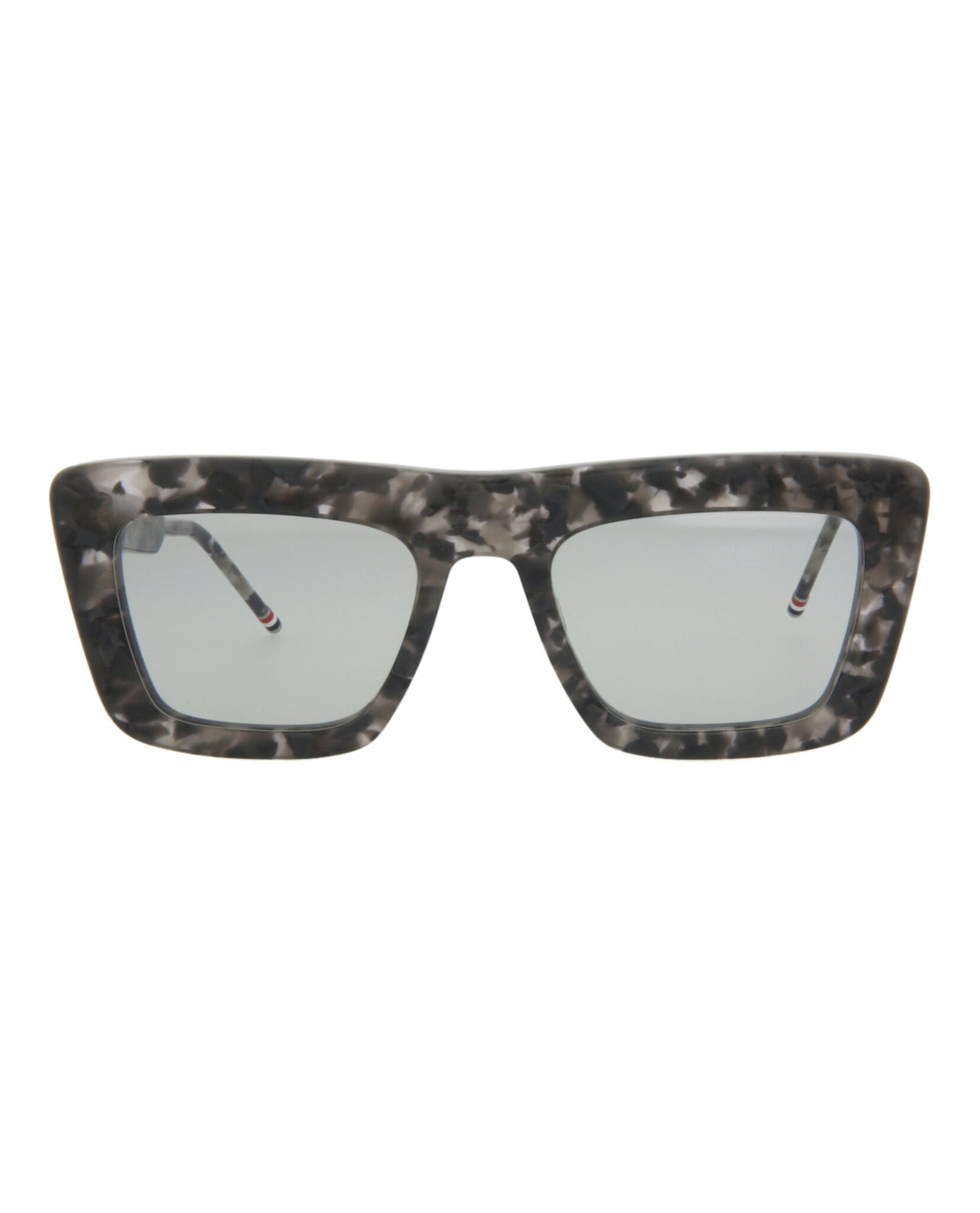 Thom Browne Square Acetate Sunglasses | Brown Multi