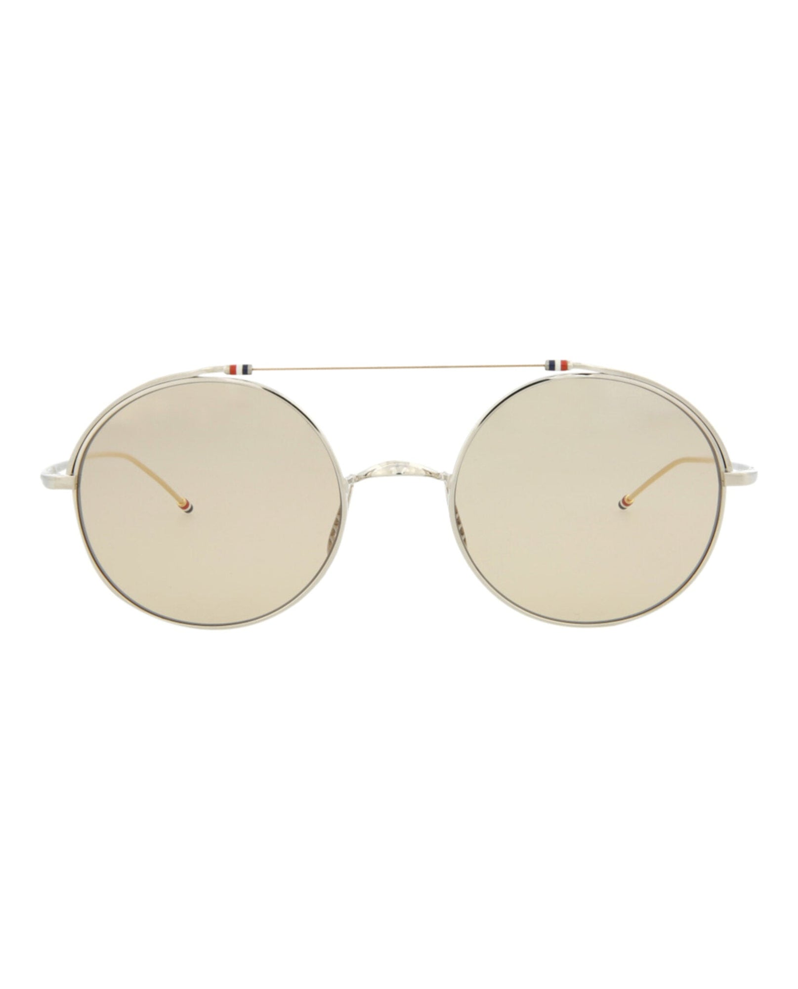 Thom Browne Round Metal Sunglasses | Gold/Black