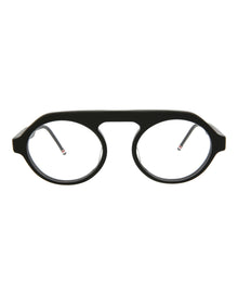 Thom Browne Round Acetate Optical Frames | Black