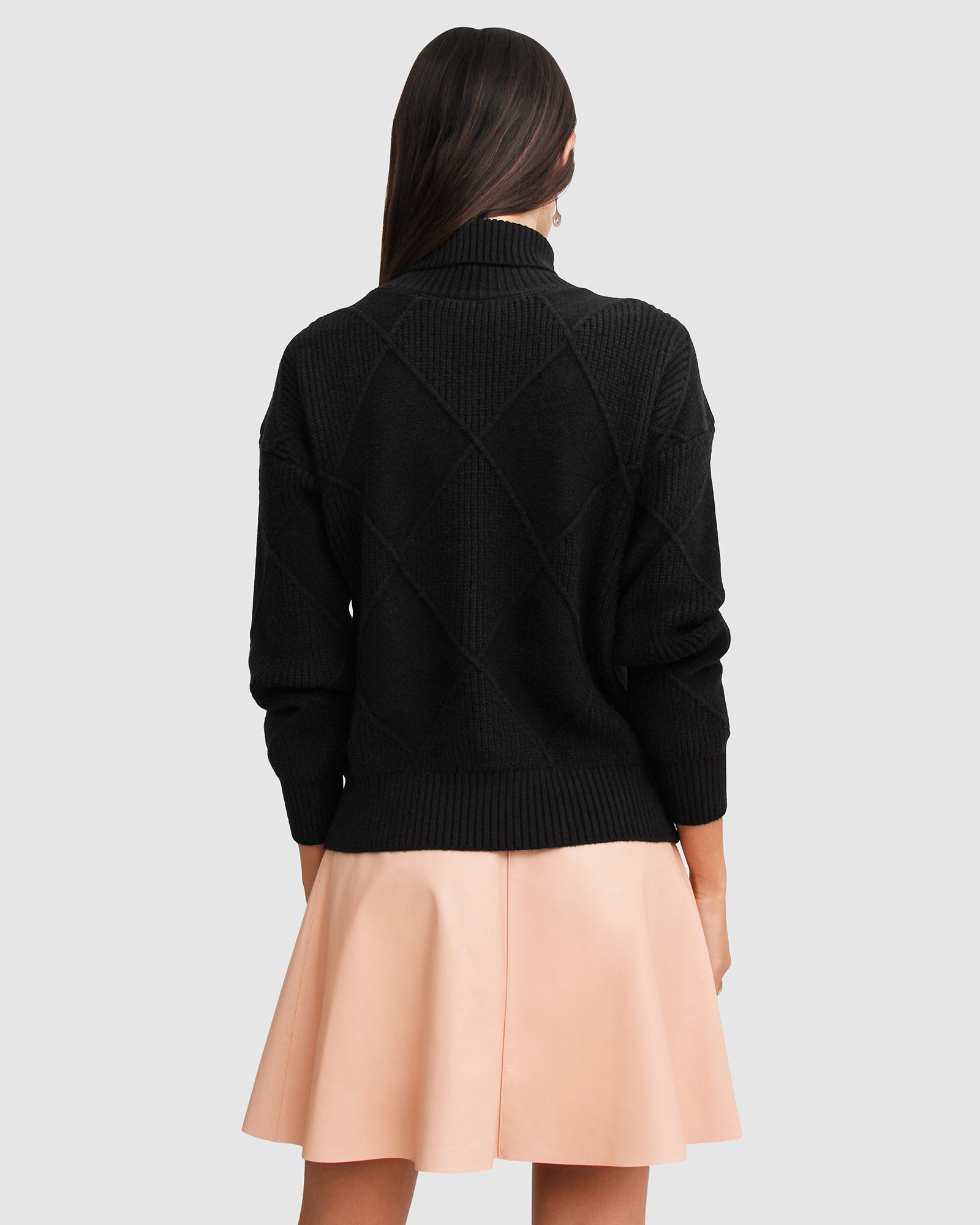Women | The Academy Turtleneck Jumper | Black