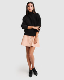 Women | The Academy Turtleneck Jumper | Black