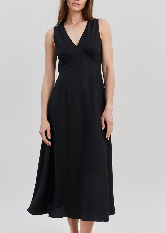 becky midi dress Solid & Striped Becky Dress Noir S / Noir